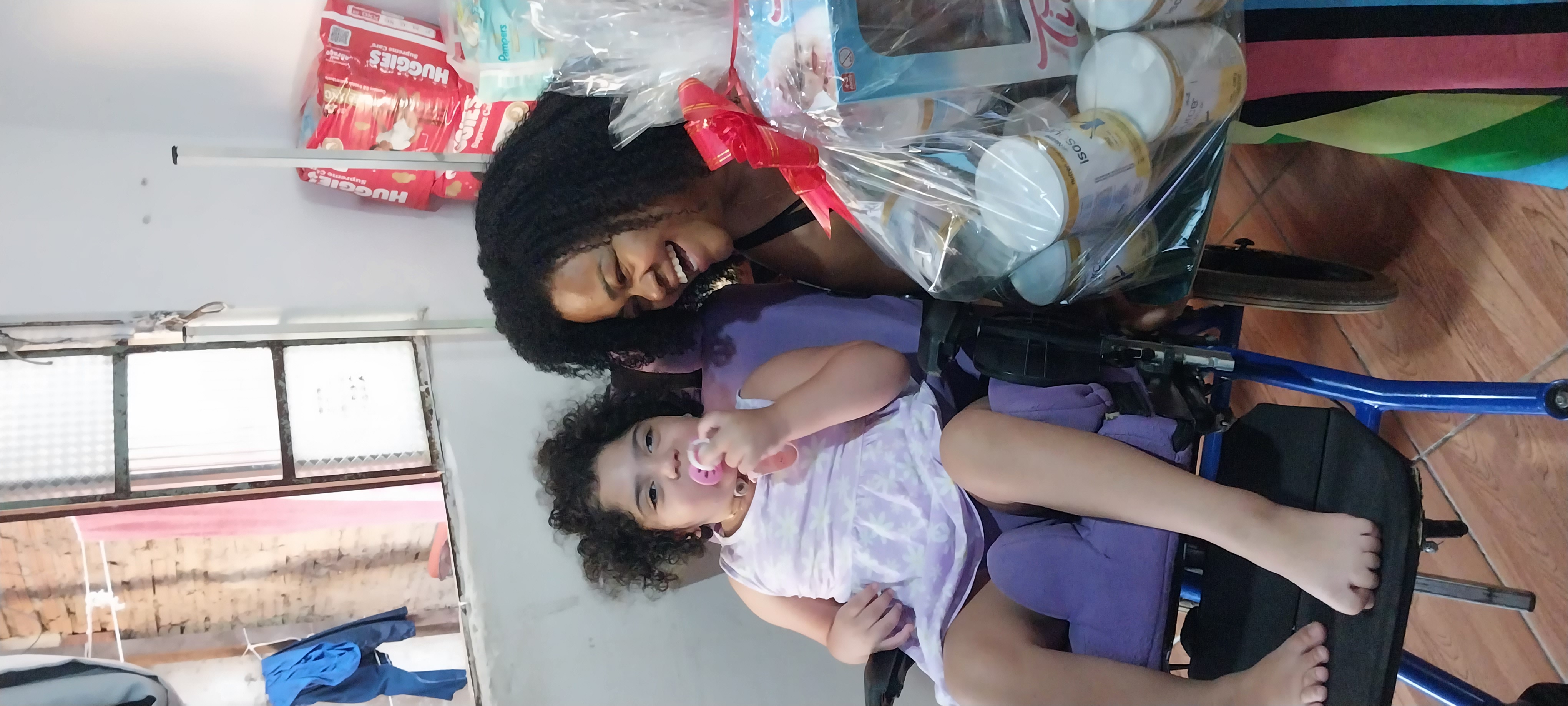Momento feliz na associação